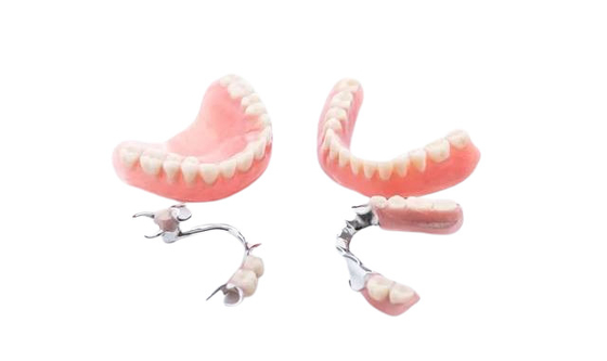 Dentaduras Removíveis Invisíveis Preenchidas Implantes Dentários Temporários